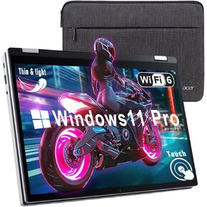 Acer Aspire 3 Spin 14 2 in 1 Laptop, 14" WUXGA IPS Touchscreen, Intel Core i3-N305, Intel UHD Graphics, Webcam, Wi-Fi 6, Win 11 Pro, w/HDMI (8GB RAM | 1TB PCIe SSD+HDMI)