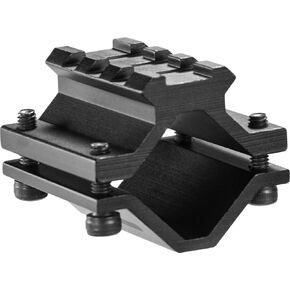 Barska Single Shotgun Barrel Mount Single Rail 3 Sections, Black, 3.5" x 2.75" x 2.125"
