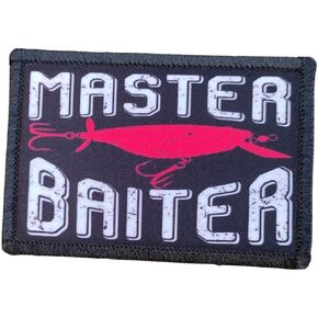 Master Baiter Morale Patch Removable Hook and Loop for Molle Gear, Operator Hat, Rucksack, Pack Bag, Backpack, Made in The USA