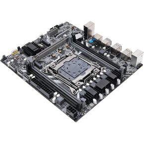 X99 Gaming Motherboard, for LGA 2011-3 Computer Motherboard with 4 Channel DDR4, 128GB M.2 Nvme NGFF Serial ATA 3.0 6Gb / s PCI E, Supports i7 E5 V3 V4 2011 CPUs