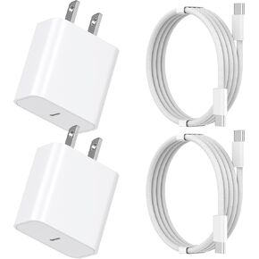 iPhone 15 16 Charger Fast Charging,20W USB C Wall Charger with 6FT Long USBC to USB-C Fast Charging Cable for iPhone 16/16 Pro/16 Pro max/16 Plus,iPhone 15/15 Pro/15 Pro max/15 Plus,iPad,Galaxy,Pixel