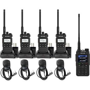 Retevis RT86S Walkie Talkie with MIC(4Pack) Bundle with C2 Walkie Talkie (1Pack)