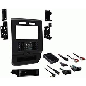 Metra 1 or 2-DIN Radio Dash Install Kit for Select Ford F150 F250 F350 F450 F550 2015-2018 (Gray, Plastic, Modern, Sleek, Functional)
