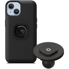 Quad Lock 1" Ball Top Cap Phone Mount Kit with MAG Phone Case and MAG Wireless Charging Head for iPhone 16 Pro Max, Compatible with RAM 1" Socket arms for Car, Truck or RV.