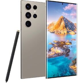 S24 Ultra Unlocked Phones 5G Cell Phone,Smartphone with Tool Pen, Android 14.0 Cell Phone 6GB+256GB Dual SIM Dual Standby (Gold)