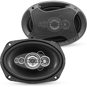 5 CORE 6x9 Car Speaker Pair 800W 4Ohm 2 Way Coaxial Speaker w Super Tweeter Universal Fit for Cars Easy Installation Stereo Sound System for Clear Sound & Deep Bass - CS 69 2W