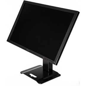 Metal Monitor Table Stand, Adjustable Height Desktop Support, 13-29 Inch Screen, Black
