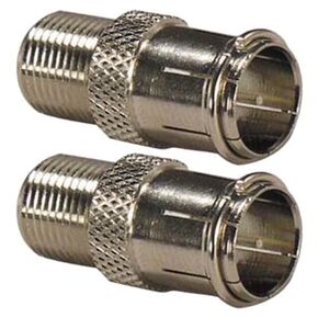 #us f Type RG6 Coupler Gold Plated Female to Female Barrel Co Adapter 10 PCS