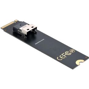 Sintech SFF-8654 Slimline SAS to M.2 NVMe M-Key Adapter Card,Support U.2 SFF-8639 PCIe SSD by Cable