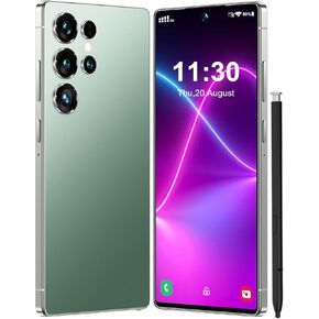 for U25 Ultra Unlocked Phone, 8+256GB Smartphone, Android 13.0,48+108MP Zoom Camera,6.82" HD, 6800mAh,Dual SIM Cell Phone, Dual SIM,Build-in Pen Phone (Silvery, 8GB+256GB)