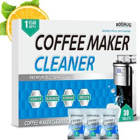 30 Tabs Coffee Machine Cleaner Tablets,Espresso Machine Cleaning Ta.blets,Coffee Maker Cleaning Ta.blets,Coffee Maker Descaler Compatible for all Models