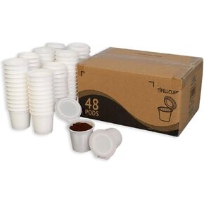 Ifillcup PODS-48 Red Fillable Coffee Pods للاستخدام في Keurig Brewers. يعمل في كل من البيرة الفردية والخمسة. رواسب صفر لمضاعفة تذوق كبيرة.