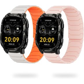 LYSANDRA Magnetic Watchband Compatible with Carbinox Blaze S, Silicone Sport Strong Magnet Strap for X-Ranger, Vortex, Vesta Smart Watch, Compatible with Round, Square Smart Watch