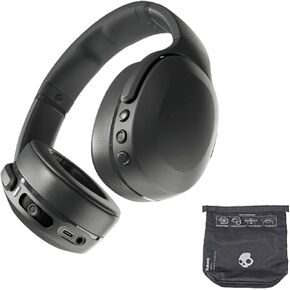 Skullcandy Crusher EVO Wireless Noise Cancelling Over-Ear Headphones Bundle - Black (Renewed)