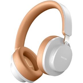 Noise Cancelling Headphones Wireless Bluetooth, Over Ear Headphones Bluetooth with Microphone, Cancelling Wireless Headphone Over Ear, 65h Playtime, Clear Calls, Comfort Fit for Travel (Pink)