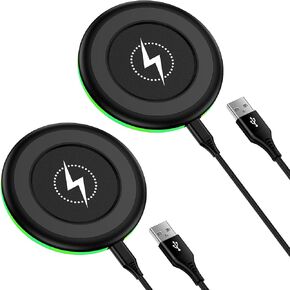 Samsung S25 Edge Wireless Charger Pad Fast Charging for Samsung Galaxy S25 Ultra S25 Plus S24FE S23 S22,2Pack 15W Fast Wireless Android Phone Charger Station for Google Pixel 9a 9Pro XL,Moto Razr 2025