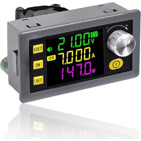 DC Adjustable Buck Boost Converter,Aideepen 150W 12V 24V DC 6-36V to 0-36V Voltage Regulator 150W CC CV LCD Screen CNC Adjustment Used for Power Supply,LED Lighting,Solar Power Charging.