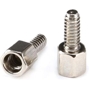 100pcs 5+7MM Hex Head Spacing Screws Nut 5MM+7MM for D-Sub VGA DB9 DB15 DB25 RS232 COM Serial Connector Small Tools (Size : 100pcs Hexagon Screw)