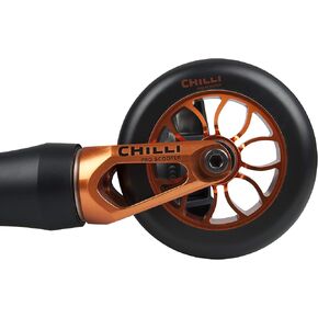 سكوتر تشيلي ريبر عالي الجودة للاستخدام في عمر 13 سنوات فما فوق، عجلات 110 مم، قضيب حديد مقوى، ضغط تشيلي سبايدر هيك، تم تجميعها مسبقًا in Kuwait