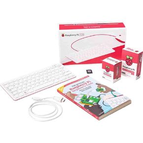 Raspberry Pi 400 Computer Kit US Keyboard Layout - 16 GB, W125890265 (US Keyboard Layout - 16 GB microSD-Kort, 1 m mikro-HDMI til HDMI A-Kabel -)