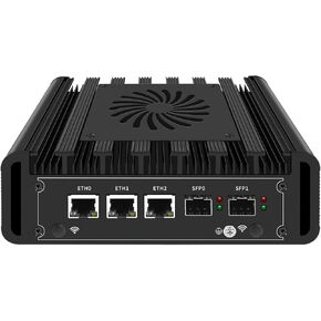 Mini PC N150 Firewall Hardware Intel 82599ES 2 x 10GbE SFP+, 3 x i226V 2.5GbE LAN OPNsense Appliance,AES-NI, 2HD, SIM Card Slot, M.2 WiFi Slot,NO RAM NO SSD