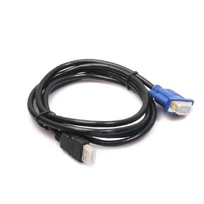 NUOBESTY 15pin Male to Male Vga Cable to Vga Adapter 340mhz Bandwidth Compatible HDTV Projectors and