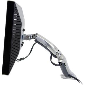 Ergotron – MX Single Monitor Arm, VESA Desk Mount – for Monitors Up to 30 Inches, 14 to 30 lbs – Polished Aluminum