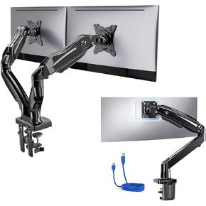 HUANUO Dual Monitor Stand 30 Inch & HUANUO Single Monitor Stand 35 Inch