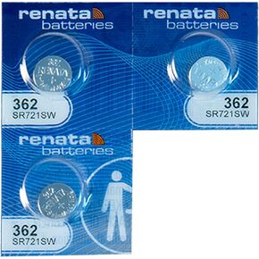 #362 Renata Watch Batteries 3Pcs