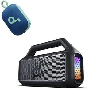 Soundcore Boom 2 by Anker, Outdoor Speaker, Select 4 Go Bluetooth Shower Speaker by Anker, BassUp 2.0, 24H Playtime, IPX7 Waterproof, Floatable, Powerful Sound, Outdoors/Home/Office/Travel