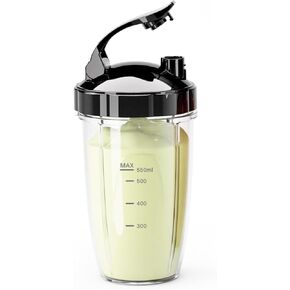 Nahida 37oz Blender Cup مع Lip Lip ، وأجزاء استبدال أكواب الخلاط ، وكوب عصير مع غطاء وحشيات مطاطية متوافقة مع ملحق Nahida Blender