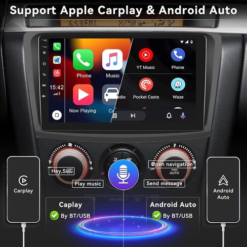 Android 13 Car Stereo for Mazda 3 2009-2013,9 Inch Touchscreen Car Radio Android Head Unit with Mirror Link GPS WiFi Bluetooth FM/RDS Radio SWC Dual USB/AUX-in+Backup Camera[1+32G] in Saudi Arabia