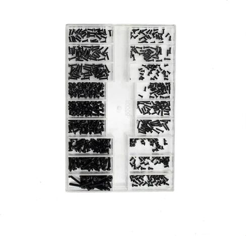 M1.2 M1.4 M2 Countersunk Flat Head Small Mini Screw Set Carbon Steel Computer Notebook Laptop Screws Kit Watch Back Cover Screw Glasses Frame Flat Head Head Screw (1 Box,S Set) in Kuwait