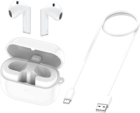 حالة شحن لـ Samsung Galaxy Buds 3 (SM-R530) ، محطة Cradle Charger البديلة ، الاقتران Bluetooth مع كابل USB-C لبراعم Galaxy 3 أذن (أسود) in Kuwait