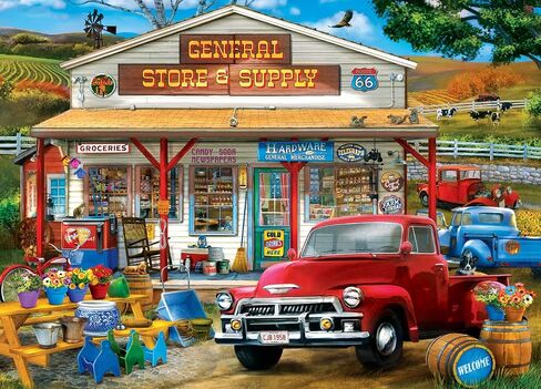 MasterPieces 1000 Piece Jigsaw Puzzle for Adults, Family, Or Youth - Countryside Store & Supply - 19.25"x26.75" in Saudi Arabia