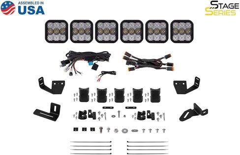 SS5 7-Pod CrossLink Lightbar Kit compatible with Prinsu/Sherpa Roof Racks, Sport Yellow Combo in Saudi Arabia