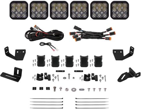 SS5 7-Pod CrossLink Lightbar Kit compatible with Prinsu/Sherpa Roof Racks, Sport Yellow Combo in Saudi Arabia