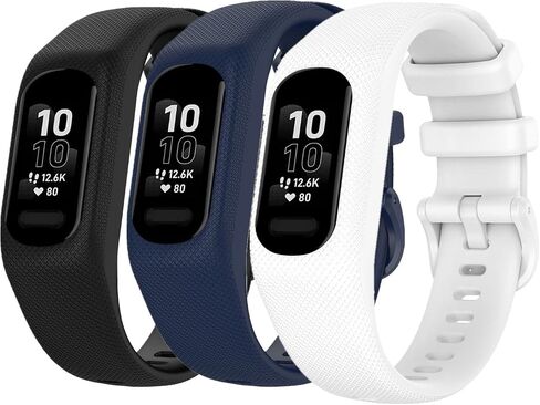 مشاهدة شريط متوافق مع Garmin Vivosmart 5 ، فرقة الاستبدال المعصم الرياضية السيليكون القابلة للتعديل in Kuwait