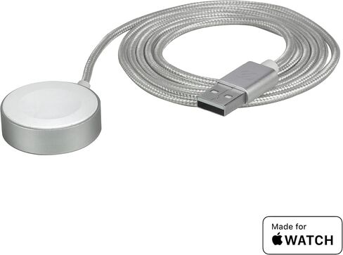 Scosche Fast Charging USB-C شاحن سفر مكونات مكون من قِبل Apple Watch ، سلسلة مفاتيح الشاحن المغناطيسي المحمولة Mini لـ IWatch متوافق مع سلسلة Apple Watch 10/9/8/6/5/4/3/2 Ultra 2/SE ، Black in Kuwait