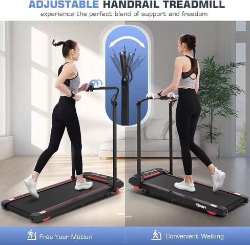 جهاز مشي ANCHEER بقوة 3.25 حصان، جهاز مشي APP سعة 300 رطل، جهاز مشي قابل للطي مع انحدار تلقائي بنسبة 15%، آلات تشغيل كهربائية ذكية للتحكم مع مكبر صوت بلوتوث، شاشة LCD، جهاز مشي قابل للطي للمنزل in Kuwait