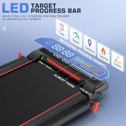 جهاز مشي ANCHEER بقوة 3.25 حصان، جهاز مشي APP سعة 300 رطل، جهاز مشي قابل للطي مع انحدار تلقائي بنسبة 15%، آلات تشغيل كهربائية ذكية للتحكم مع مكبر صوت بلوتوث، شاشة LCD، جهاز مشي قابل للطي للمنزل in Kuwait