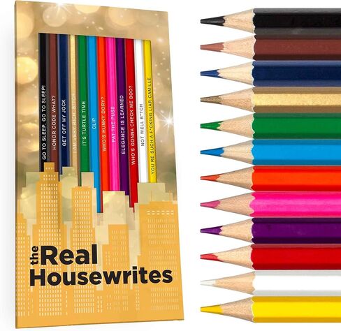 Shades of Anatomy Colored Pencil Set for Fans of Grey's Anatomy | Set of 12 Grey's Anatomy-Inspired Parody Pencils | Each Color Pencil is Foil-Stamped with Clever Show References | Great Gift for Fans in Kuwait