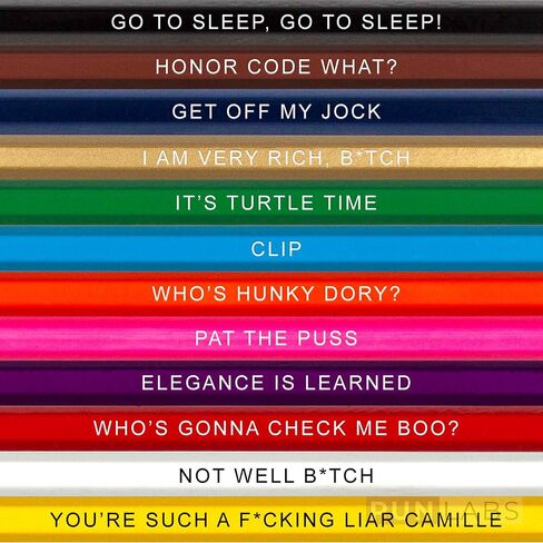 Shades of Anatomy Colored Pencil Set for Fans of Grey's Anatomy | Set of 12 Grey's Anatomy-Inspired Parody Pencils | Each Color Pencil is Foil-Stamped with Clever Show References | Great Gift for Fans in Kuwait