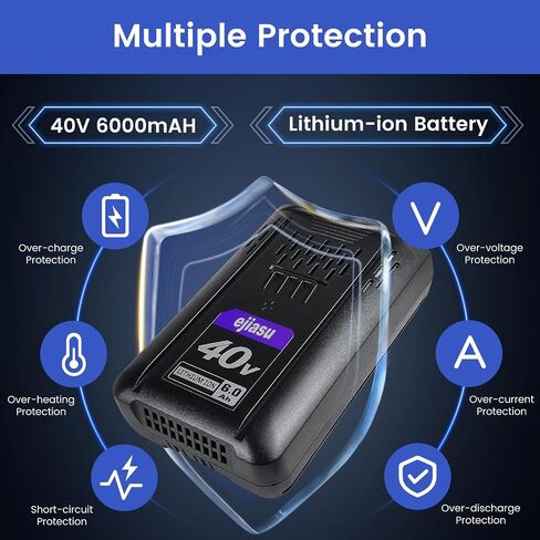 استبدال بطارية Kobalt 40V: 6.0Ah ليثيوم أيون استبدال بطاريات 40 فولت كحد أقصى KB-540-06 KB440-06 KB240-06 KB2540C-06 KB640-03 بطارية أداة الطاقة اللاسلكية in Saudi Arabia