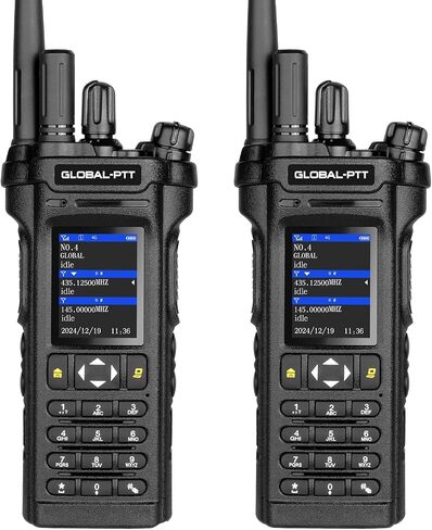 2-Pack 4G LTE PoC and Analog Two-Way Radios, Dual Band UHF/VHF 10w Power Unlimited Nationwide Range Walkie Talkie - Included 1-Year Data Plan (5288 Plus) in Saudi Arabia