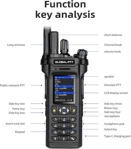 2-pack 4G LTE POC و ALANOG UHF ثنائية الاتجاه ، على مستوى البلاد PTT غير محدود Range Walkie Talkie-شملت خطة بيانات لمدة عام واحد (5288) in Kuwait