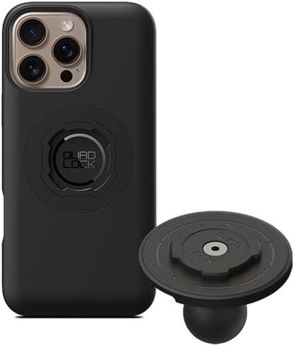 Quad Lock 1" Ball Top Cap Phone Mount Kit with MAG Phone Case and MAG Wireless Charging Head for iPhone 16 Pro Max, Compatible with RAM 1" Socket arms for Car, Truck or RV. in Saudi Arabia