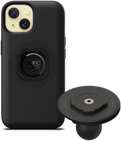Quad Lock 1" Ball Top Cap Phone Mount Kit with MAG Phone Case and MAG Wireless Charging Head for iPhone 16 Pro Max, Compatible with RAM 1" Socket arms for Car, Truck or RV. in Saudi Arabia