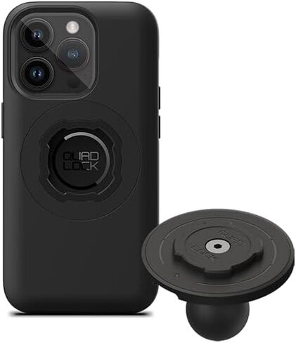 Quad Lock 1" Ball Top Cap Phone Mount Kit with MAG Phone Case and MAG Wireless Charging Head for iPhone 16 Pro Max, Compatible with RAM 1" Socket arms for Car, Truck or RV. in Saudi Arabia