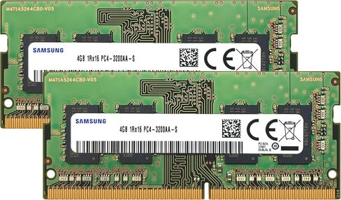 Samsung 8GB DDR4 3200MHz PC4-25600 (PC4-3200AA) CL22 SODIMM 1Rx16 Single Rank 1.2V 260-Pin Laptop, Notebook RAM Memory in Saudi Arabia